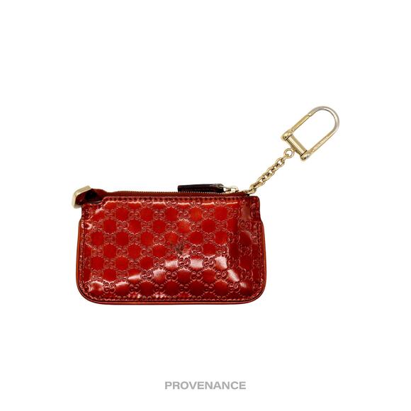 Gucci Red Leather Wallet with Gold Chain - Picture 3 of 7